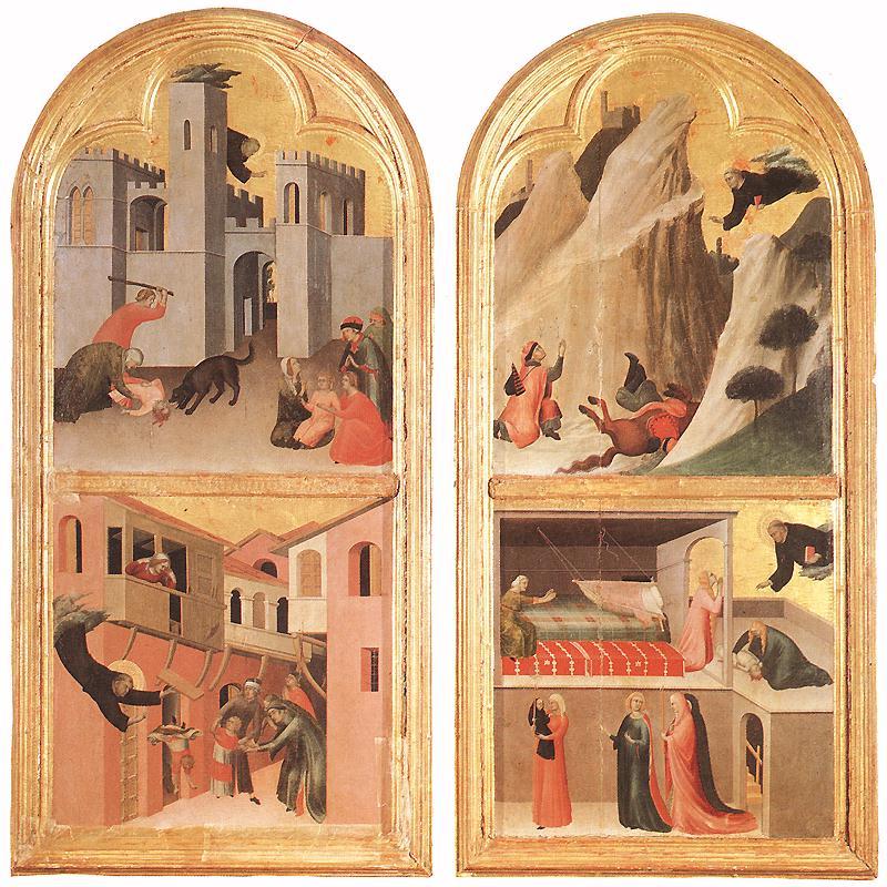 Simone Martini Blessed Agostino Novello Altarpiece Germany oil painting art